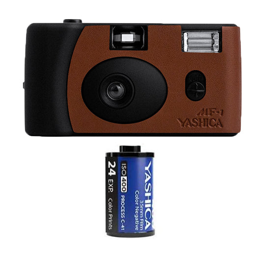レビューの多い高評価商品特集！ Brown YashicaUSA – Camera Art Leather MF-1 YASHICA Black & フィルムカメラ