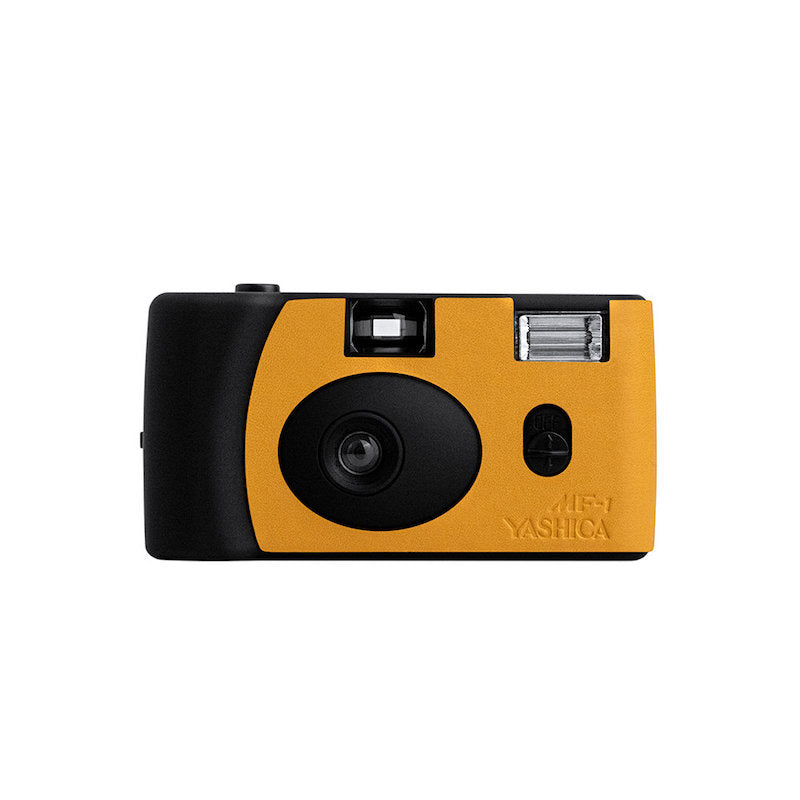 Orange & Black YASHICA MF-1 Leather Art Camera – YashicaUSA